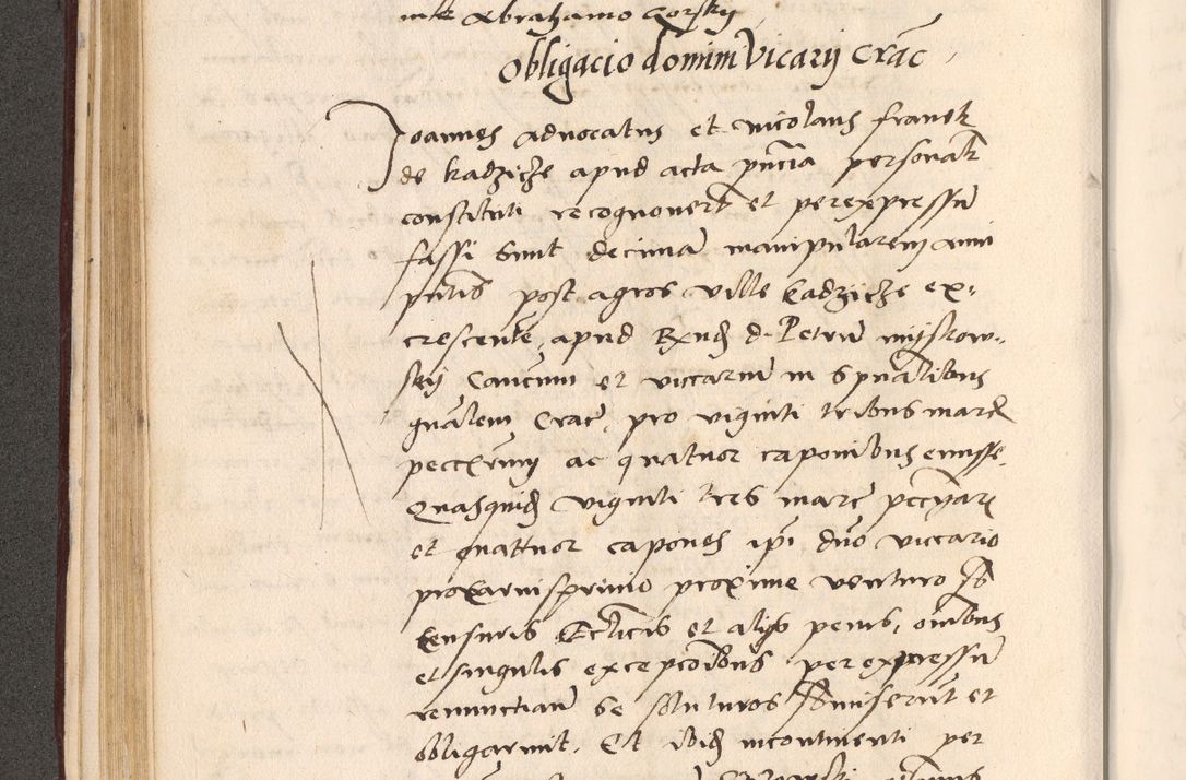 Zdjęcie nr 164 dla obiektu archiwalnego: Acta actorum, sententiarum diffinitivarum coram reverendo domino Petro Miscowski canonico et in spiritualibus vicario generali Cracoviensi ad annum Domini Mᵐᵘᵐ DXLVIᵗᵘᵐ, cuius indictio est quarta, pontificatus sanctissimi in Christo patris et domini nostri domini Pauli divina providencia pape tercii, a die tercia mensis Novembris, annus duodecimus (sic!) feliciter continuantur