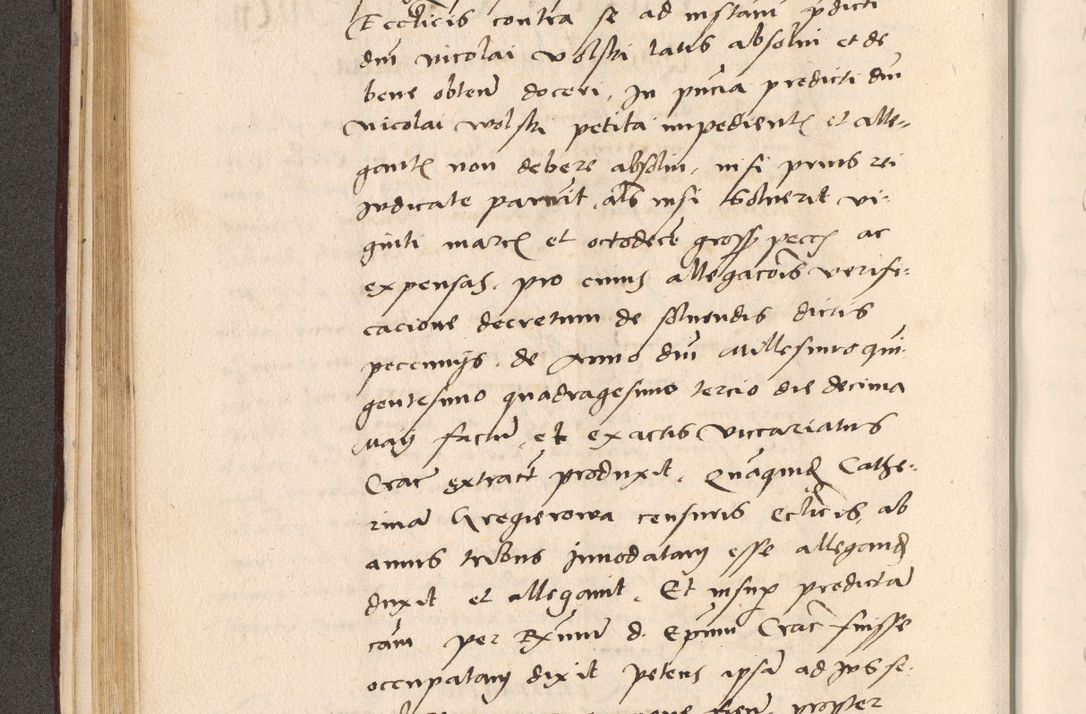 Zdjęcie nr 160 dla obiektu archiwalnego: Acta actorum, sententiarum diffinitivarum coram reverendo domino Petro Miscowski canonico et in spiritualibus vicario generali Cracoviensi ad annum Domini Mᵐᵘᵐ DXLVIᵗᵘᵐ, cuius indictio est quarta, pontificatus sanctissimi in Christo patris et domini nostri domini Pauli divina providencia pape tercii, a die tercia mensis Novembris, annus duodecimus (sic!) feliciter continuantur