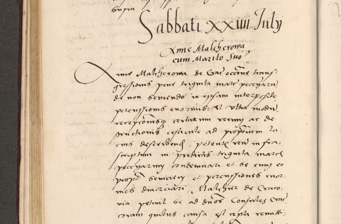Zdjęcie nr 156 dla obiektu archiwalnego: Acta actorum, sententiarum diffinitivarum coram reverendo domino Petro Miscowski canonico et in spiritualibus vicario generali Cracoviensi ad annum Domini Mᵐᵘᵐ DXLVIᵗᵘᵐ, cuius indictio est quarta, pontificatus sanctissimi in Christo patris et domini nostri domini Pauli divina providencia pape tercii, a die tercia mensis Novembris, annus duodecimus (sic!) feliciter continuantur