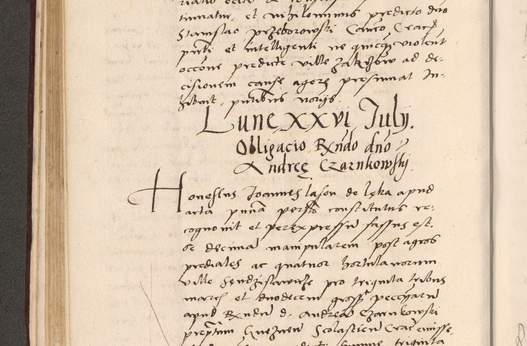 Zdjęcie nr 158 dla obiektu archiwalnego: Acta actorum, sententiarum diffinitivarum coram reverendo domino Petro Miscowski canonico et in spiritualibus vicario generali Cracoviensi ad annum Domini Mᵐᵘᵐ DXLVIᵗᵘᵐ, cuius indictio est quarta, pontificatus sanctissimi in Christo patris et domini nostri domini Pauli divina providencia pape tercii, a die tercia mensis Novembris, annus duodecimus (sic!) feliciter continuantur