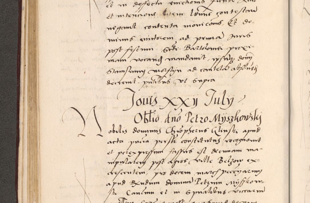 Zdjęcie nr 154 dla obiektu archiwalnego: Acta actorum, sententiarum diffinitivarum coram reverendo domino Petro Miscowski canonico et in spiritualibus vicario generali Cracoviensi ad annum Domini Mᵐᵘᵐ DXLVIᵗᵘᵐ, cuius indictio est quarta, pontificatus sanctissimi in Christo patris et domini nostri domini Pauli divina providencia pape tercii, a die tercia mensis Novembris, annus duodecimus (sic!) feliciter continuantur