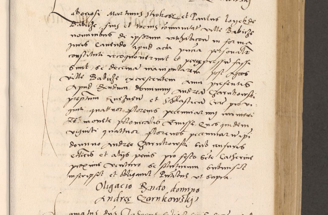 Zdjęcie nr 155 dla obiektu archiwalnego: Acta actorum, sententiarum diffinitivarum coram reverendo domino Petro Miscowski canonico et in spiritualibus vicario generali Cracoviensi ad annum Domini Mᵐᵘᵐ DXLVIᵗᵘᵐ, cuius indictio est quarta, pontificatus sanctissimi in Christo patris et domini nostri domini Pauli divina providencia pape tercii, a die tercia mensis Novembris, annus duodecimus (sic!) feliciter continuantur