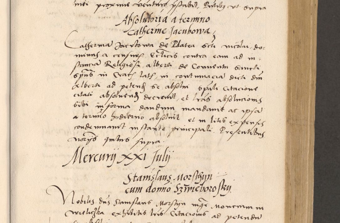 Zdjęcie nr 153 dla obiektu archiwalnego: Acta actorum, sententiarum diffinitivarum coram reverendo domino Petro Miscowski canonico et in spiritualibus vicario generali Cracoviensi ad annum Domini Mᵐᵘᵐ DXLVIᵗᵘᵐ, cuius indictio est quarta, pontificatus sanctissimi in Christo patris et domini nostri domini Pauli divina providencia pape tercii, a die tercia mensis Novembris, annus duodecimus (sic!) feliciter continuantur