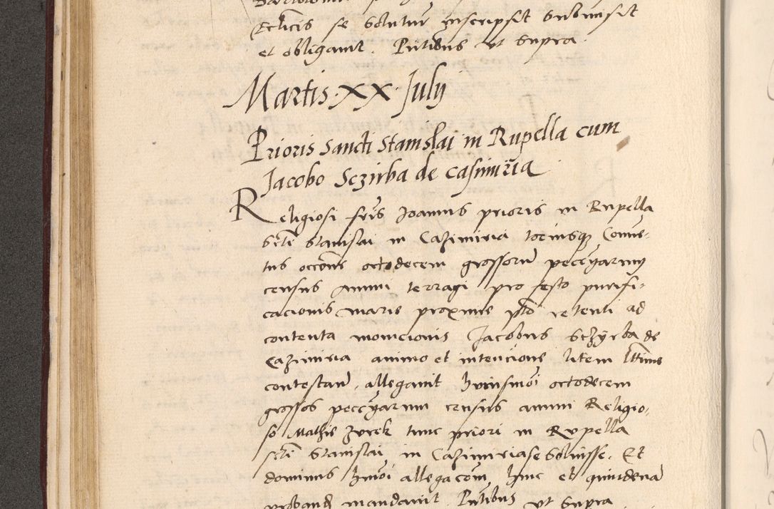 Zdjęcie nr 152 dla obiektu archiwalnego: Acta actorum, sententiarum diffinitivarum coram reverendo domino Petro Miscowski canonico et in spiritualibus vicario generali Cracoviensi ad annum Domini Mᵐᵘᵐ DXLVIᵗᵘᵐ, cuius indictio est quarta, pontificatus sanctissimi in Christo patris et domini nostri domini Pauli divina providencia pape tercii, a die tercia mensis Novembris, annus duodecimus (sic!) feliciter continuantur