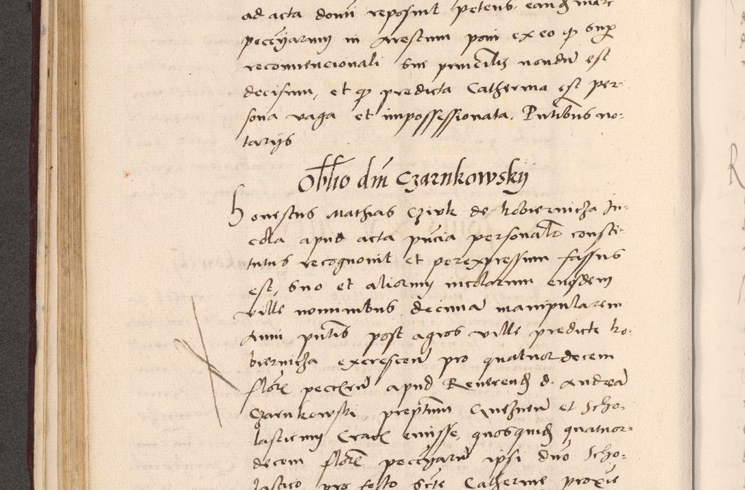 Zdjęcie nr 150 dla obiektu archiwalnego: Acta actorum, sententiarum diffinitivarum coram reverendo domino Petro Miscowski canonico et in spiritualibus vicario generali Cracoviensi ad annum Domini Mᵐᵘᵐ DXLVIᵗᵘᵐ, cuius indictio est quarta, pontificatus sanctissimi in Christo patris et domini nostri domini Pauli divina providencia pape tercii, a die tercia mensis Novembris, annus duodecimus (sic!) feliciter continuantur