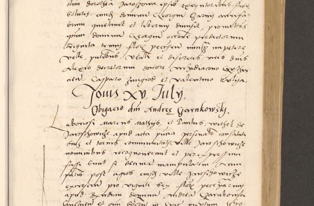Zdjęcie nr 149 dla obiektu archiwalnego: Acta actorum, sententiarum diffinitivarum coram reverendo domino Petro Miscowski canonico et in spiritualibus vicario generali Cracoviensi ad annum Domini Mᵐᵘᵐ DXLVIᵗᵘᵐ, cuius indictio est quarta, pontificatus sanctissimi in Christo patris et domini nostri domini Pauli divina providencia pape tercii, a die tercia mensis Novembris, annus duodecimus (sic!) feliciter continuantur