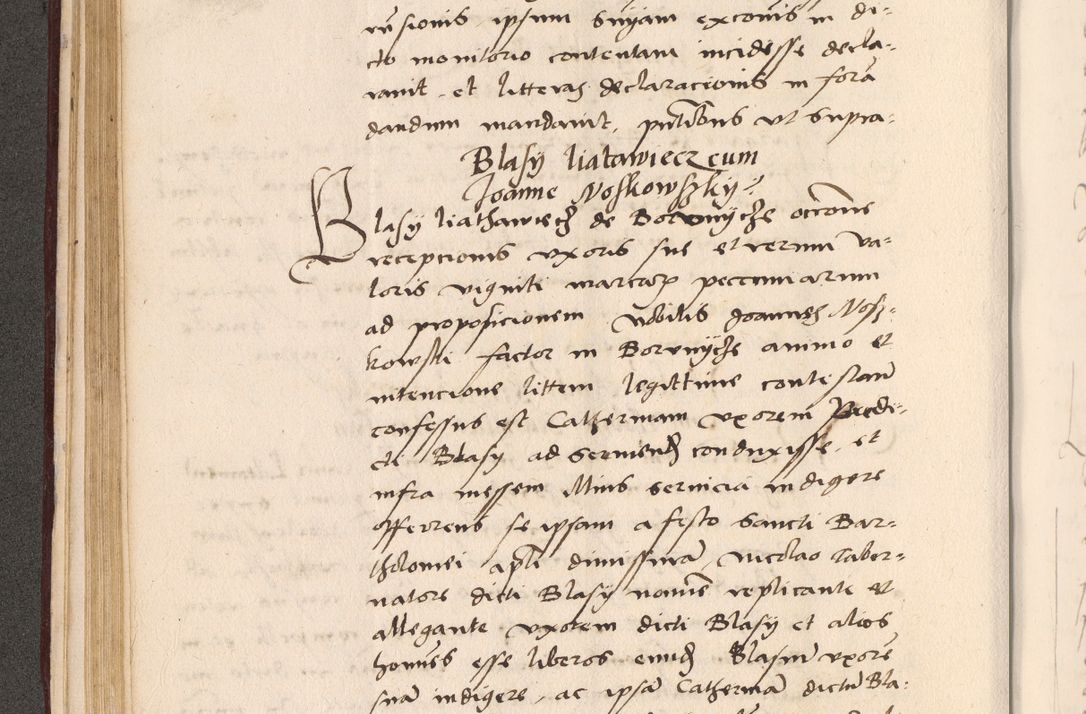 Zdjęcie nr 148 dla obiektu archiwalnego: Acta actorum, sententiarum diffinitivarum coram reverendo domino Petro Miscowski canonico et in spiritualibus vicario generali Cracoviensi ad annum Domini Mᵐᵘᵐ DXLVIᵗᵘᵐ, cuius indictio est quarta, pontificatus sanctissimi in Christo patris et domini nostri domini Pauli divina providencia pape tercii, a die tercia mensis Novembris, annus duodecimus (sic!) feliciter continuantur