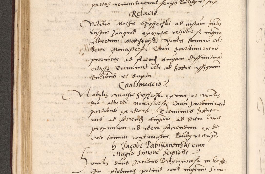 Zdjęcie nr 146 dla obiektu archiwalnego: Acta actorum, sententiarum diffinitivarum coram reverendo domino Petro Miscowski canonico et in spiritualibus vicario generali Cracoviensi ad annum Domini Mᵐᵘᵐ DXLVIᵗᵘᵐ, cuius indictio est quarta, pontificatus sanctissimi in Christo patris et domini nostri domini Pauli divina providencia pape tercii, a die tercia mensis Novembris, annus duodecimus (sic!) feliciter continuantur