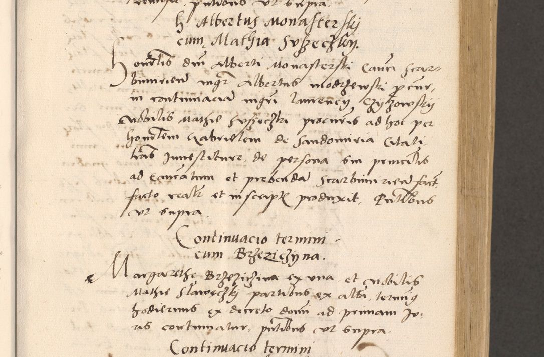 Zdjęcie nr 141 dla obiektu archiwalnego: Acta actorum, sententiarum diffinitivarum coram reverendo domino Petro Miscowski canonico et in spiritualibus vicario generali Cracoviensi ad annum Domini Mᵐᵘᵐ DXLVIᵗᵘᵐ, cuius indictio est quarta, pontificatus sanctissimi in Christo patris et domini nostri domini Pauli divina providencia pape tercii, a die tercia mensis Novembris, annus duodecimus (sic!) feliciter continuantur