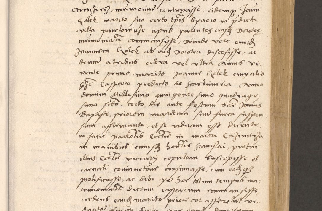 Zdjęcie nr 139 dla obiektu archiwalnego: Acta actorum, sententiarum diffinitivarum coram reverendo domino Petro Miscowski canonico et in spiritualibus vicario generali Cracoviensi ad annum Domini Mᵐᵘᵐ DXLVIᵗᵘᵐ, cuius indictio est quarta, pontificatus sanctissimi in Christo patris et domini nostri domini Pauli divina providencia pape tercii, a die tercia mensis Novembris, annus duodecimus (sic!) feliciter continuantur