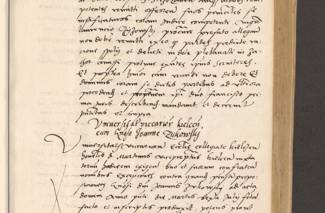Zdjęcie nr 137 dla obiektu archiwalnego: Acta actorum, sententiarum diffinitivarum coram reverendo domino Petro Miscowski canonico et in spiritualibus vicario generali Cracoviensi ad annum Domini Mᵐᵘᵐ DXLVIᵗᵘᵐ, cuius indictio est quarta, pontificatus sanctissimi in Christo patris et domini nostri domini Pauli divina providencia pape tercii, a die tercia mensis Novembris, annus duodecimus (sic!) feliciter continuantur