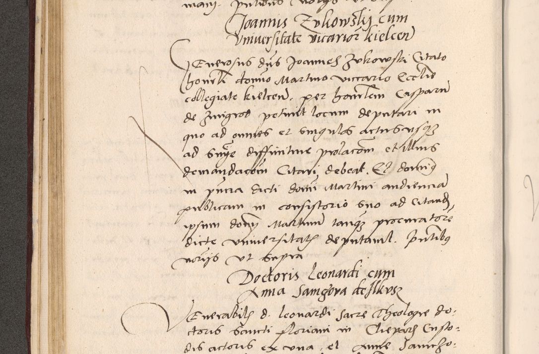 Zdjęcie nr 132 dla obiektu archiwalnego: Acta actorum, sententiarum diffinitivarum coram reverendo domino Petro Miscowski canonico et in spiritualibus vicario generali Cracoviensi ad annum Domini Mᵐᵘᵐ DXLVIᵗᵘᵐ, cuius indictio est quarta, pontificatus sanctissimi in Christo patris et domini nostri domini Pauli divina providencia pape tercii, a die tercia mensis Novembris, annus duodecimus (sic!) feliciter continuantur
