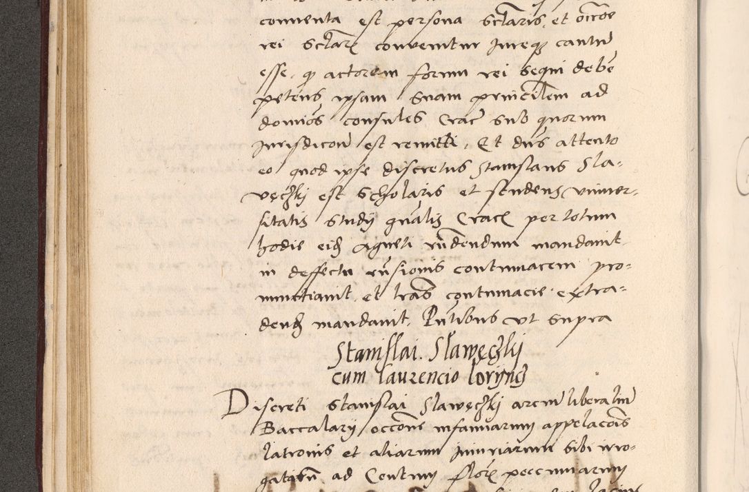 Zdjęcie nr 130 dla obiektu archiwalnego: Acta actorum, sententiarum diffinitivarum coram reverendo domino Petro Miscowski canonico et in spiritualibus vicario generali Cracoviensi ad annum Domini Mᵐᵘᵐ DXLVIᵗᵘᵐ, cuius indictio est quarta, pontificatus sanctissimi in Christo patris et domini nostri domini Pauli divina providencia pape tercii, a die tercia mensis Novembris, annus duodecimus (sic!) feliciter continuantur