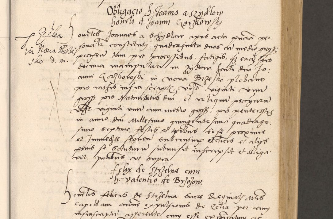 Zdjęcie nr 127 dla obiektu archiwalnego: Acta actorum, sententiarum diffinitivarum coram reverendo domino Petro Miscowski canonico et in spiritualibus vicario generali Cracoviensi ad annum Domini Mᵐᵘᵐ DXLVIᵗᵘᵐ, cuius indictio est quarta, pontificatus sanctissimi in Christo patris et domini nostri domini Pauli divina providencia pape tercii, a die tercia mensis Novembris, annus duodecimus (sic!) feliciter continuantur