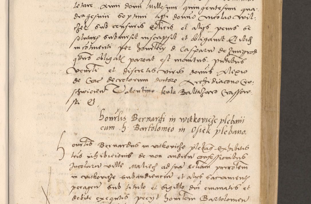 Zdjęcie nr 123 dla obiektu archiwalnego: Acta actorum, sententiarum diffinitivarum coram reverendo domino Petro Miscowski canonico et in spiritualibus vicario generali Cracoviensi ad annum Domini Mᵐᵘᵐ DXLVIᵗᵘᵐ, cuius indictio est quarta, pontificatus sanctissimi in Christo patris et domini nostri domini Pauli divina providencia pape tercii, a die tercia mensis Novembris, annus duodecimus (sic!) feliciter continuantur