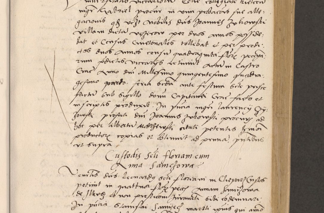 Zdjęcie nr 125 dla obiektu archiwalnego: Acta actorum, sententiarum diffinitivarum coram reverendo domino Petro Miscowski canonico et in spiritualibus vicario generali Cracoviensi ad annum Domini Mᵐᵘᵐ DXLVIᵗᵘᵐ, cuius indictio est quarta, pontificatus sanctissimi in Christo patris et domini nostri domini Pauli divina providencia pape tercii, a die tercia mensis Novembris, annus duodecimus (sic!) feliciter continuantur