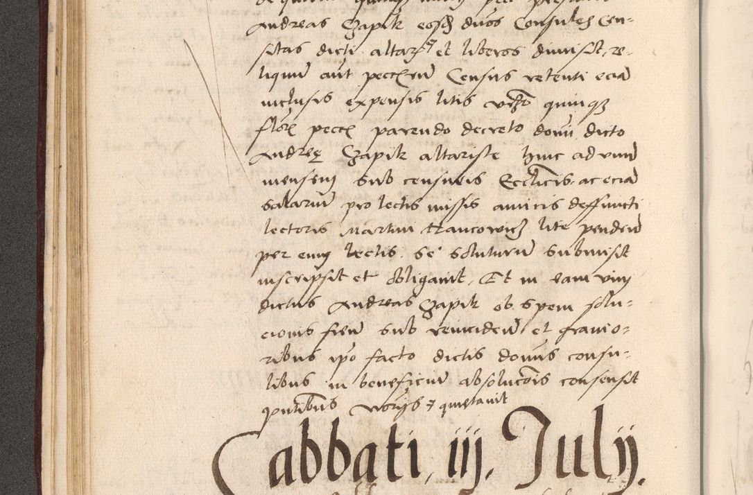 Zdjęcie nr 122 dla obiektu archiwalnego: Acta actorum, sententiarum diffinitivarum coram reverendo domino Petro Miscowski canonico et in spiritualibus vicario generali Cracoviensi ad annum Domini Mᵐᵘᵐ DXLVIᵗᵘᵐ, cuius indictio est quarta, pontificatus sanctissimi in Christo patris et domini nostri domini Pauli divina providencia pape tercii, a die tercia mensis Novembris, annus duodecimus (sic!) feliciter continuantur