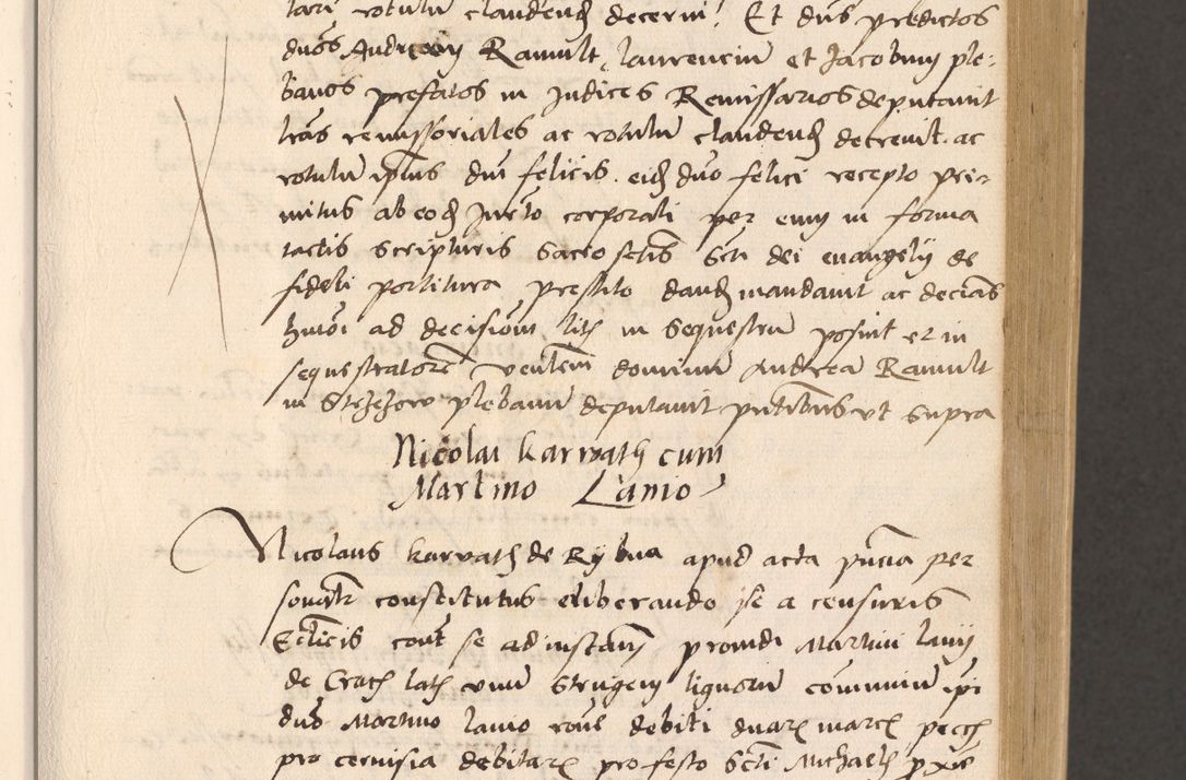 Zdjęcie nr 113 dla obiektu archiwalnego: Acta actorum, sententiarum diffinitivarum coram reverendo domino Petro Miscowski canonico et in spiritualibus vicario generali Cracoviensi ad annum Domini Mᵐᵘᵐ DXLVIᵗᵘᵐ, cuius indictio est quarta, pontificatus sanctissimi in Christo patris et domini nostri domini Pauli divina providencia pape tercii, a die tercia mensis Novembris, annus duodecimus (sic!) feliciter continuantur