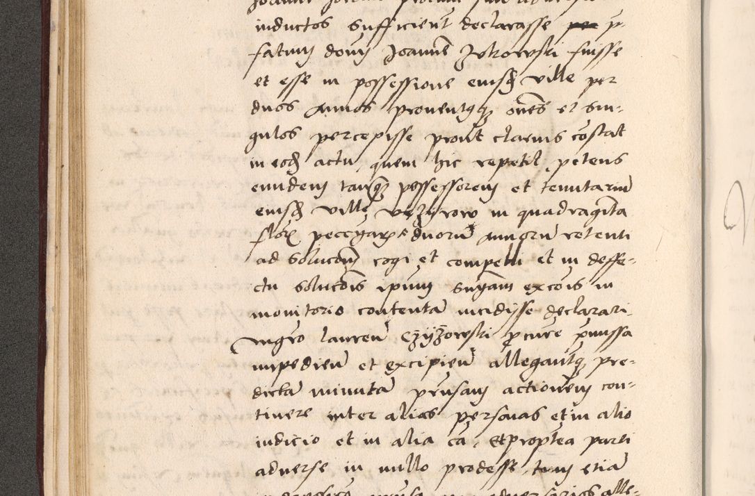 Zdjęcie nr 116 dla obiektu archiwalnego: Acta actorum, sententiarum diffinitivarum coram reverendo domino Petro Miscowski canonico et in spiritualibus vicario generali Cracoviensi ad annum Domini Mᵐᵘᵐ DXLVIᵗᵘᵐ, cuius indictio est quarta, pontificatus sanctissimi in Christo patris et domini nostri domini Pauli divina providencia pape tercii, a die tercia mensis Novembris, annus duodecimus (sic!) feliciter continuantur