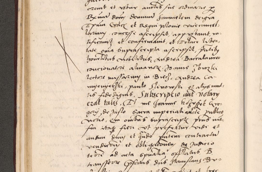 Zdjęcie nr 110 dla obiektu archiwalnego: Acta actorum, sententiarum diffinitivarum coram reverendo domino Petro Miscowski canonico et in spiritualibus vicario generali Cracoviensi ad annum Domini Mᵐᵘᵐ DXLVIᵗᵘᵐ, cuius indictio est quarta, pontificatus sanctissimi in Christo patris et domini nostri domini Pauli divina providencia pape tercii, a die tercia mensis Novembris, annus duodecimus (sic!) feliciter continuantur