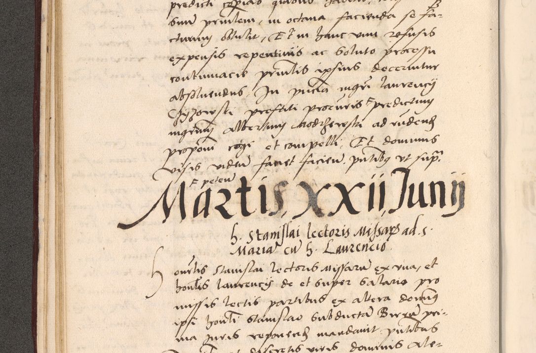 Zdjęcie nr 94 dla obiektu archiwalnego: Acta actorum, sententiarum diffinitivarum coram reverendo domino Petro Miscowski canonico et in spiritualibus vicario generali Cracoviensi ad annum Domini Mᵐᵘᵐ DXLVIᵗᵘᵐ, cuius indictio est quarta, pontificatus sanctissimi in Christo patris et domini nostri domini Pauli divina providencia pape tercii, a die tercia mensis Novembris, annus duodecimus (sic!) feliciter continuantur