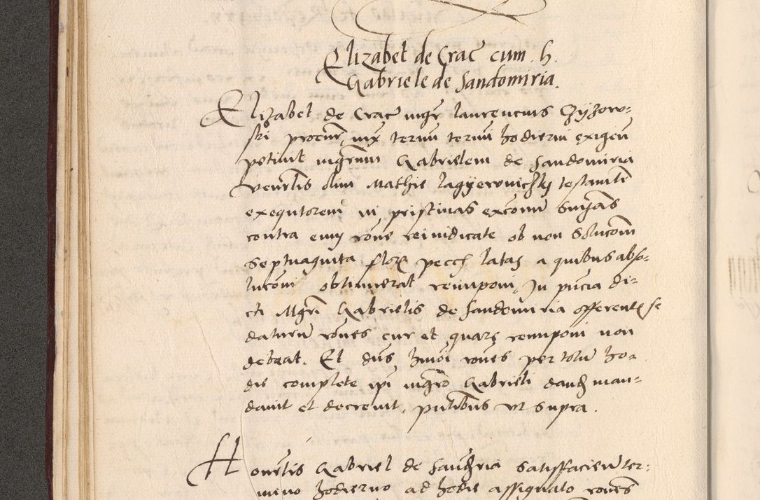 Zdjęcie nr 92 dla obiektu archiwalnego: Acta actorum, sententiarum diffinitivarum coram reverendo domino Petro Miscowski canonico et in spiritualibus vicario generali Cracoviensi ad annum Domini Mᵐᵘᵐ DXLVIᵗᵘᵐ, cuius indictio est quarta, pontificatus sanctissimi in Christo patris et domini nostri domini Pauli divina providencia pape tercii, a die tercia mensis Novembris, annus duodecimus (sic!) feliciter continuantur