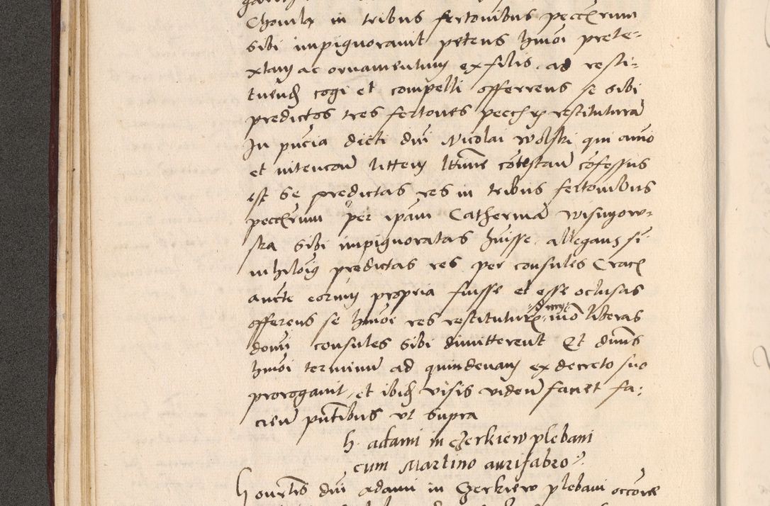 Zdjęcie nr 90 dla obiektu archiwalnego: Acta actorum, sententiarum diffinitivarum coram reverendo domino Petro Miscowski canonico et in spiritualibus vicario generali Cracoviensi ad annum Domini Mᵐᵘᵐ DXLVIᵗᵘᵐ, cuius indictio est quarta, pontificatus sanctissimi in Christo patris et domini nostri domini Pauli divina providencia pape tercii, a die tercia mensis Novembris, annus duodecimus (sic!) feliciter continuantur