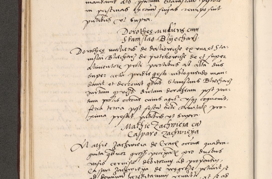 Zdjęcie nr 86 dla obiektu archiwalnego: Acta actorum, sententiarum diffinitivarum coram reverendo domino Petro Miscowski canonico et in spiritualibus vicario generali Cracoviensi ad annum Domini Mᵐᵘᵐ DXLVIᵗᵘᵐ, cuius indictio est quarta, pontificatus sanctissimi in Christo patris et domini nostri domini Pauli divina providencia pape tercii, a die tercia mensis Novembris, annus duodecimus (sic!) feliciter continuantur