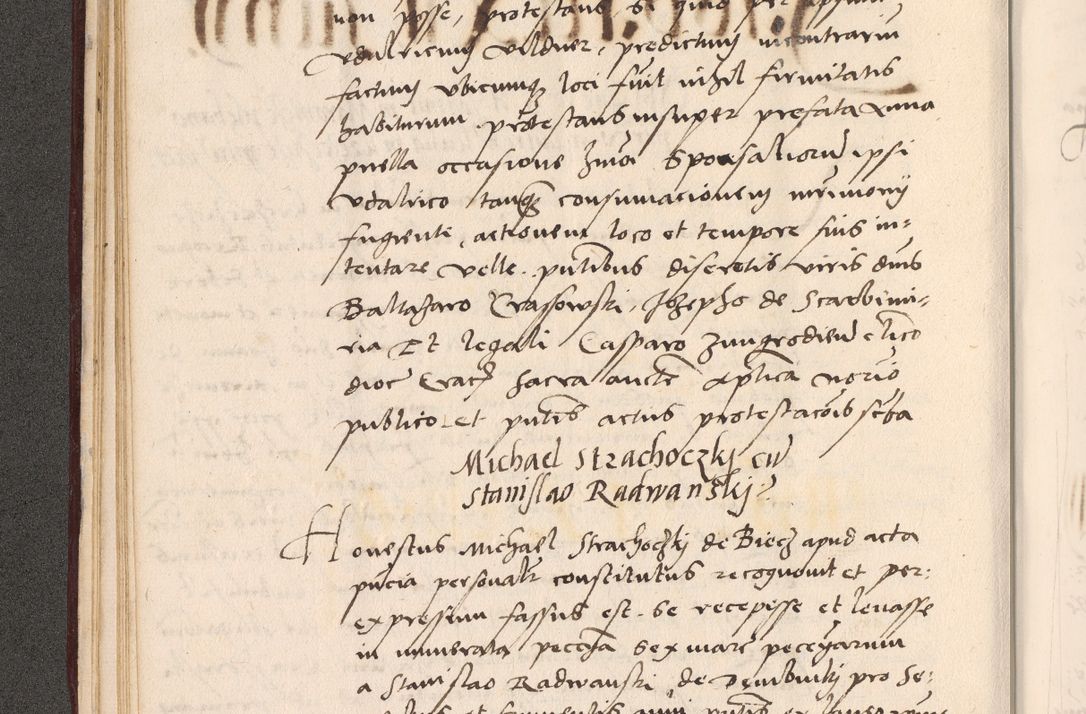 Zdjęcie nr 80 dla obiektu archiwalnego: Acta actorum, sententiarum diffinitivarum coram reverendo domino Petro Miscowski canonico et in spiritualibus vicario generali Cracoviensi ad annum Domini Mᵐᵘᵐ DXLVIᵗᵘᵐ, cuius indictio est quarta, pontificatus sanctissimi in Christo patris et domini nostri domini Pauli divina providencia pape tercii, a die tercia mensis Novembris, annus duodecimus (sic!) feliciter continuantur