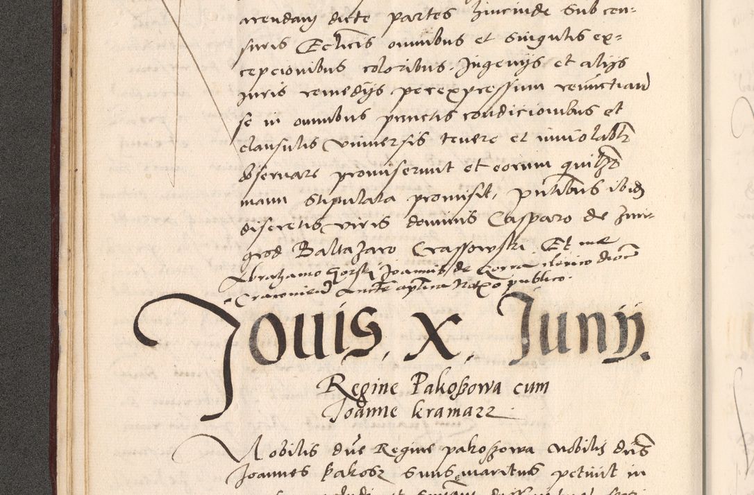 Zdjęcie nr 70 dla obiektu archiwalnego: Acta actorum, sententiarum diffinitivarum coram reverendo domino Petro Miscowski canonico et in spiritualibus vicario generali Cracoviensi ad annum Domini Mᵐᵘᵐ DXLVIᵗᵘᵐ, cuius indictio est quarta, pontificatus sanctissimi in Christo patris et domini nostri domini Pauli divina providencia pape tercii, a die tercia mensis Novembris, annus duodecimus (sic!) feliciter continuantur