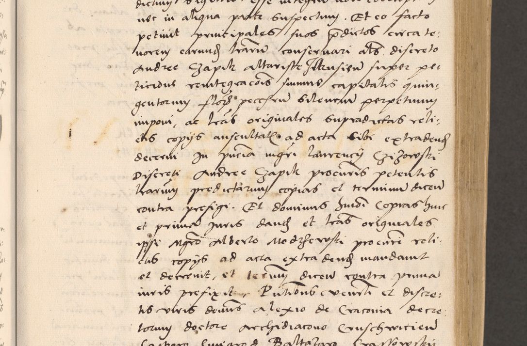Zdjęcie nr 47 dla obiektu archiwalnego: Acta actorum, sententiarum diffinitivarum coram reverendo domino Petro Miscowski canonico et in spiritualibus vicario generali Cracoviensi ad annum Domini Mᵐᵘᵐ DXLVIᵗᵘᵐ, cuius indictio est quarta, pontificatus sanctissimi in Christo patris et domini nostri domini Pauli divina providencia pape tercii, a die tercia mensis Novembris, annus duodecimus (sic!) feliciter continuantur