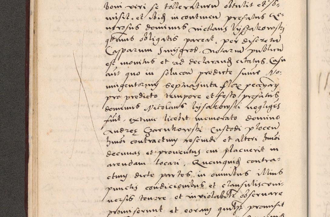 Zdjęcie nr 44 dla obiektu archiwalnego: Acta actorum, sententiarum diffinitivarum coram reverendo domino Petro Miscowski canonico et in spiritualibus vicario generali Cracoviensi ad annum Domini Mᵐᵘᵐ DXLVIᵗᵘᵐ, cuius indictio est quarta, pontificatus sanctissimi in Christo patris et domini nostri domini Pauli divina providencia pape tercii, a die tercia mensis Novembris, annus duodecimus (sic!) feliciter continuantur