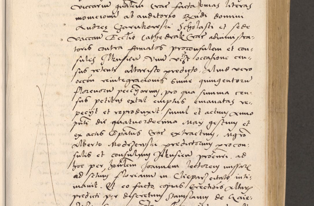 Zdjęcie nr 39 dla obiektu archiwalnego: Acta actorum, sententiarum diffinitivarum coram reverendo domino Petro Miscowski canonico et in spiritualibus vicario generali Cracoviensi ad annum Domini Mᵐᵘᵐ DXLVIᵗᵘᵐ, cuius indictio est quarta, pontificatus sanctissimi in Christo patris et domini nostri domini Pauli divina providencia pape tercii, a die tercia mensis Novembris, annus duodecimus (sic!) feliciter continuantur