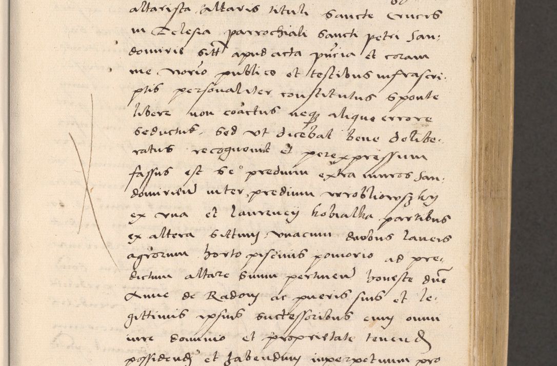 Zdjęcie nr 29 dla obiektu archiwalnego: Acta actorum, sententiarum diffinitivarum coram reverendo domino Petro Miscowski canonico et in spiritualibus vicario generali Cracoviensi ad annum Domini Mᵐᵘᵐ DXLVIᵗᵘᵐ, cuius indictio est quarta, pontificatus sanctissimi in Christo patris et domini nostri domini Pauli divina providencia pape tercii, a die tercia mensis Novembris, annus duodecimus (sic!) feliciter continuantur