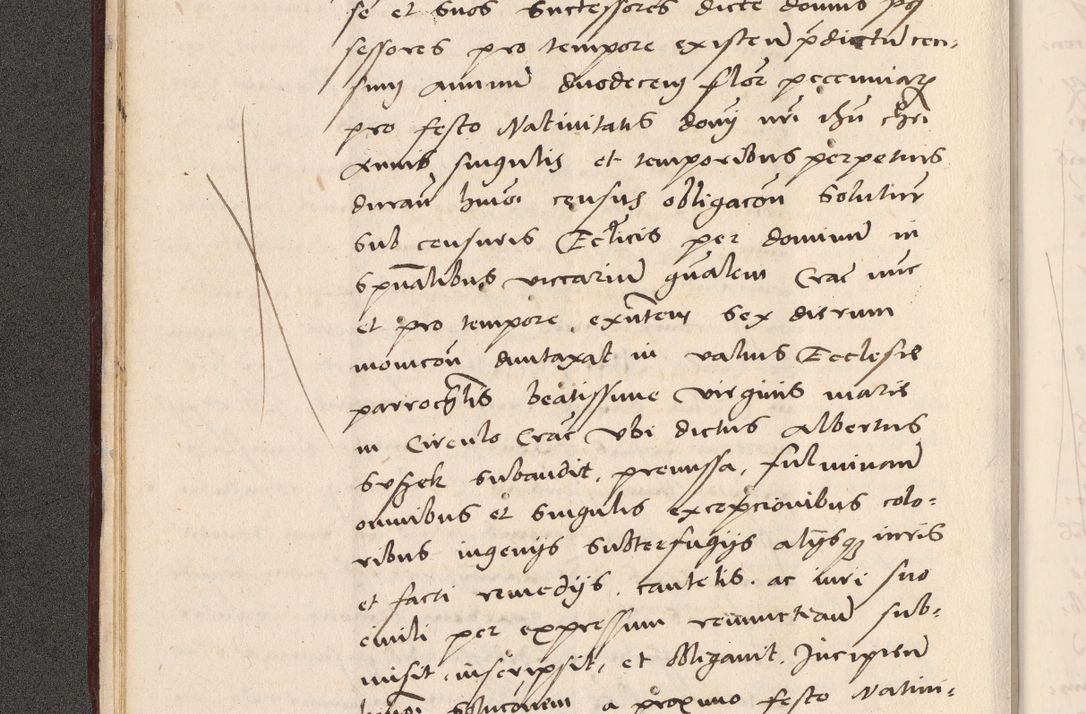 Zdjęcie nr 32 dla obiektu archiwalnego: Acta actorum, sententiarum diffinitivarum coram reverendo domino Petro Miscowski canonico et in spiritualibus vicario generali Cracoviensi ad annum Domini Mᵐᵘᵐ DXLVIᵗᵘᵐ, cuius indictio est quarta, pontificatus sanctissimi in Christo patris et domini nostri domini Pauli divina providencia pape tercii, a die tercia mensis Novembris, annus duodecimus (sic!) feliciter continuantur