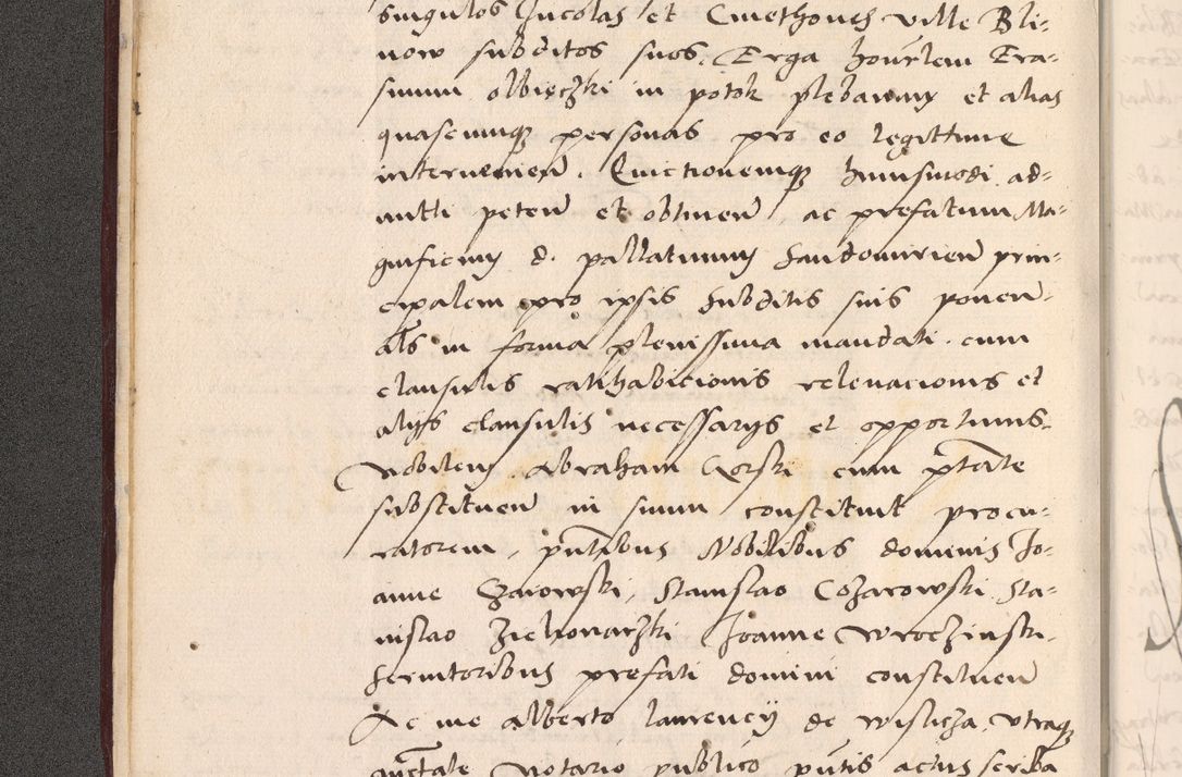 Zdjęcie nr 22 dla obiektu archiwalnego: Acta actorum, sententiarum diffinitivarum coram reverendo domino Petro Miscowski canonico et in spiritualibus vicario generali Cracoviensi ad annum Domini Mᵐᵘᵐ DXLVIᵗᵘᵐ, cuius indictio est quarta, pontificatus sanctissimi in Christo patris et domini nostri domini Pauli divina providencia pape tercii, a die tercia mensis Novembris, annus duodecimus (sic!) feliciter continuantur