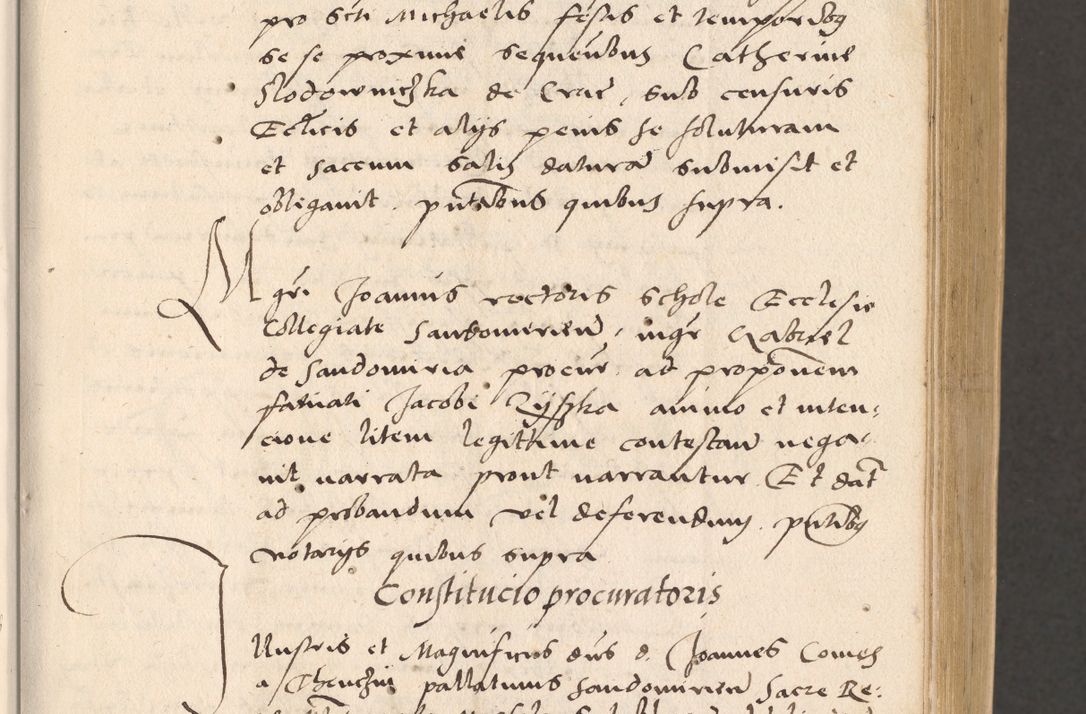 Zdjęcie nr 21 dla obiektu archiwalnego: Acta actorum, sententiarum diffinitivarum coram reverendo domino Petro Miscowski canonico et in spiritualibus vicario generali Cracoviensi ad annum Domini Mᵐᵘᵐ DXLVIᵗᵘᵐ, cuius indictio est quarta, pontificatus sanctissimi in Christo patris et domini nostri domini Pauli divina providencia pape tercii, a die tercia mensis Novembris, annus duodecimus (sic!) feliciter continuantur