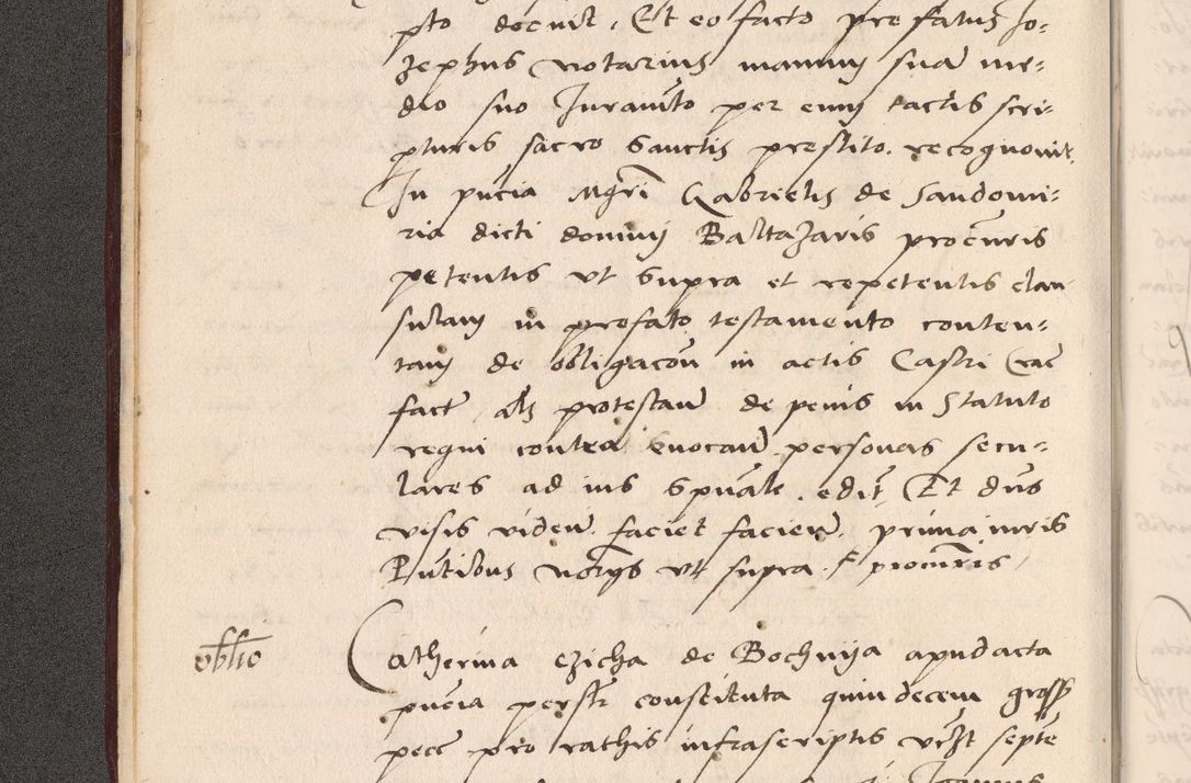 Zdjęcie nr 20 dla obiektu archiwalnego: Acta actorum, sententiarum diffinitivarum coram reverendo domino Petro Miscowski canonico et in spiritualibus vicario generali Cracoviensi ad annum Domini Mᵐᵘᵐ DXLVIᵗᵘᵐ, cuius indictio est quarta, pontificatus sanctissimi in Christo patris et domini nostri domini Pauli divina providencia pape tercii, a die tercia mensis Novembris, annus duodecimus (sic!) feliciter continuantur