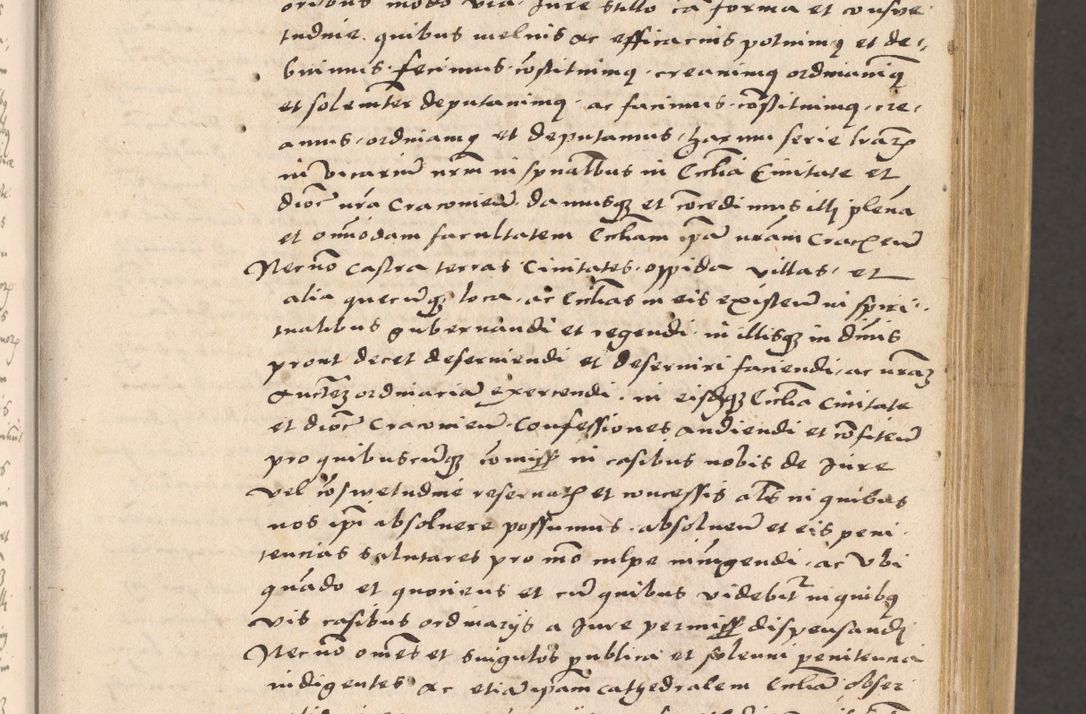 Zdjęcie nr 9 dla obiektu archiwalnego: Acta actorum, sententiarum diffinitivarum coram reverendo domino Petro Miscowski canonico et in spiritualibus vicario generali Cracoviensi ad annum Domini Mᵐᵘᵐ DXLVIᵗᵘᵐ, cuius indictio est quarta, pontificatus sanctissimi in Christo patris et domini nostri domini Pauli divina providencia pape tercii, a die tercia mensis Novembris, annus duodecimus (sic!) feliciter continuantur