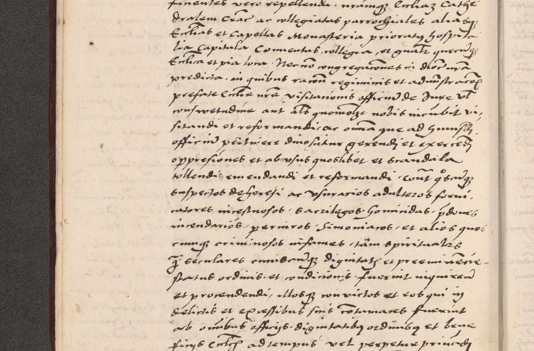 Zdjęcie nr 10 dla obiektu archiwalnego: Acta actorum, sententiarum diffinitivarum coram reverendo domino Petro Miscowski canonico et in spiritualibus vicario generali Cracoviensi ad annum Domini Mᵐᵘᵐ DXLVIᵗᵘᵐ, cuius indictio est quarta, pontificatus sanctissimi in Christo patris et domini nostri domini Pauli divina providencia pape tercii, a die tercia mensis Novembris, annus duodecimus (sic!) feliciter continuantur