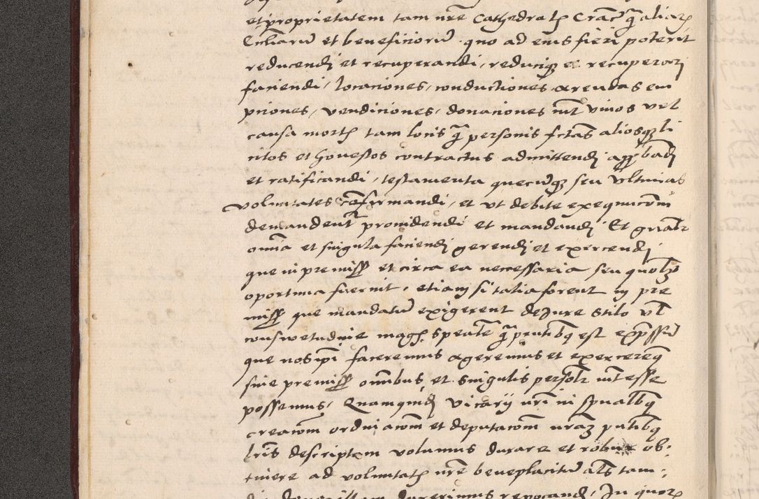 Zdjęcie nr 12 dla obiektu archiwalnego: Acta actorum, sententiarum diffinitivarum coram reverendo domino Petro Miscowski canonico et in spiritualibus vicario generali Cracoviensi ad annum Domini Mᵐᵘᵐ DXLVIᵗᵘᵐ, cuius indictio est quarta, pontificatus sanctissimi in Christo patris et domini nostri domini Pauli divina providencia pape tercii, a die tercia mensis Novembris, annus duodecimus (sic!) feliciter continuantur