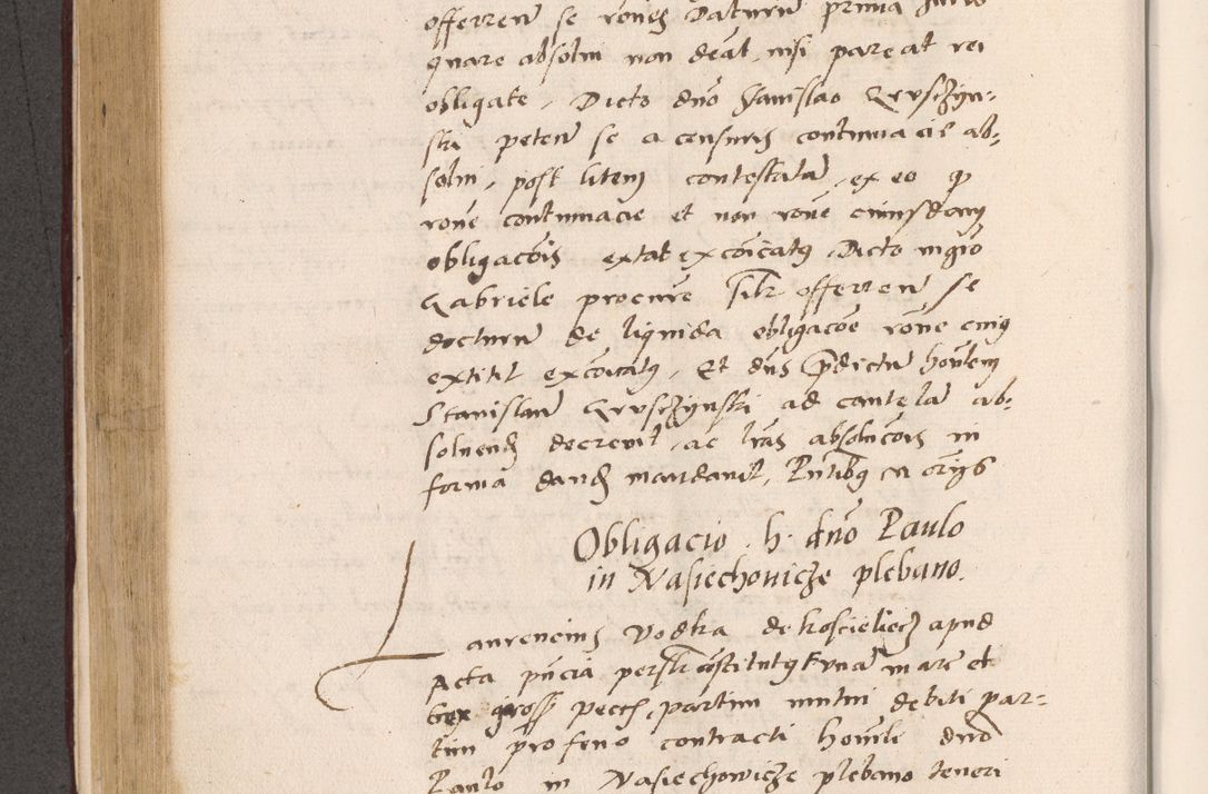 Zdjęcie nr 406 dla obiektu archiwalnego: Acta actorum, sententiarum diffinitivarum coram reverendo domino Petro Miscowski canonico et in spiritualibus vicario generali Cracoviensi ad annum Domini Mᵐᵘᵐ DXLVIᵗᵘᵐ, cuius indictio est quarta, pontificatus sanctissimi in Christo patris et domini nostri domini Pauli divina providencia pape tercii, a die tercia mensis Novembris, annus duodecimus (sic!) feliciter continuantur