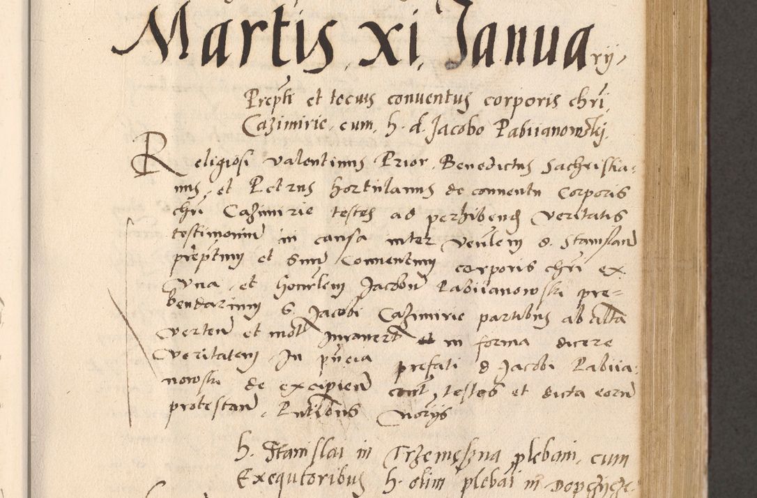 Zdjęcie nr 403 dla obiektu archiwalnego: Acta actorum, sententiarum diffinitivarum coram reverendo domino Petro Miscowski canonico et in spiritualibus vicario generali Cracoviensi ad annum Domini Mᵐᵘᵐ DXLVIᵗᵘᵐ, cuius indictio est quarta, pontificatus sanctissimi in Christo patris et domini nostri domini Pauli divina providencia pape tercii, a die tercia mensis Novembris, annus duodecimus (sic!) feliciter continuantur