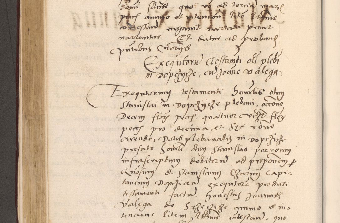 Zdjęcie nr 404 dla obiektu archiwalnego: Acta actorum, sententiarum diffinitivarum coram reverendo domino Petro Miscowski canonico et in spiritualibus vicario generali Cracoviensi ad annum Domini Mᵐᵘᵐ DXLVIᵗᵘᵐ, cuius indictio est quarta, pontificatus sanctissimi in Christo patris et domini nostri domini Pauli divina providencia pape tercii, a die tercia mensis Novembris, annus duodecimus (sic!) feliciter continuantur