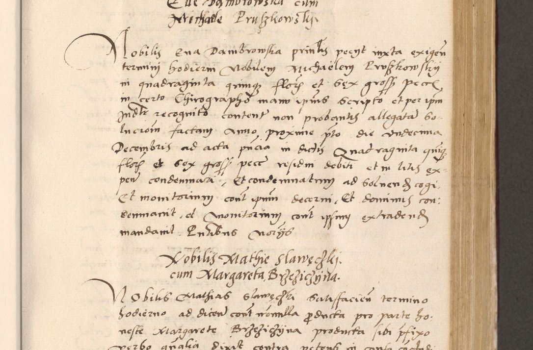 Zdjęcie nr 399 dla obiektu archiwalnego: Acta actorum, sententiarum diffinitivarum coram reverendo domino Petro Miscowski canonico et in spiritualibus vicario generali Cracoviensi ad annum Domini Mᵐᵘᵐ DXLVIᵗᵘᵐ, cuius indictio est quarta, pontificatus sanctissimi in Christo patris et domini nostri domini Pauli divina providencia pape tercii, a die tercia mensis Novembris, annus duodecimus (sic!) feliciter continuantur