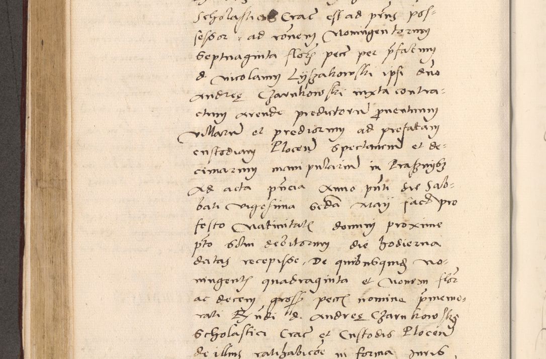Zdjęcie nr 394 dla obiektu archiwalnego: Acta actorum, sententiarum diffinitivarum coram reverendo domino Petro Miscowski canonico et in spiritualibus vicario generali Cracoviensi ad annum Domini Mᵐᵘᵐ DXLVIᵗᵘᵐ, cuius indictio est quarta, pontificatus sanctissimi in Christo patris et domini nostri domini Pauli divina providencia pape tercii, a die tercia mensis Novembris, annus duodecimus (sic!) feliciter continuantur