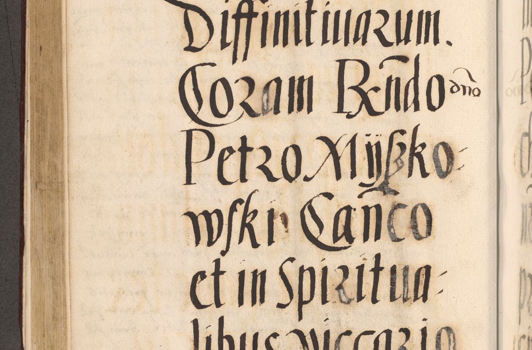 Zdjęcie nr 390 dla obiektu archiwalnego: Acta actorum, sententiarum diffinitivarum coram reverendo domino Petro Miscowski canonico et in spiritualibus vicario generali Cracoviensi ad annum Domini Mᵐᵘᵐ DXLVIᵗᵘᵐ, cuius indictio est quarta, pontificatus sanctissimi in Christo patris et domini nostri domini Pauli divina providencia pape tercii, a die tercia mensis Novembris, annus duodecimus (sic!) feliciter continuantur