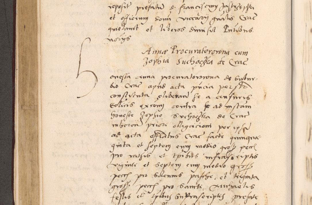 Zdjęcie nr 388 dla obiektu archiwalnego: Acta actorum, sententiarum diffinitivarum coram reverendo domino Petro Miscowski canonico et in spiritualibus vicario generali Cracoviensi ad annum Domini Mᵐᵘᵐ DXLVIᵗᵘᵐ, cuius indictio est quarta, pontificatus sanctissimi in Christo patris et domini nostri domini Pauli divina providencia pape tercii, a die tercia mensis Novembris, annus duodecimus (sic!) feliciter continuantur