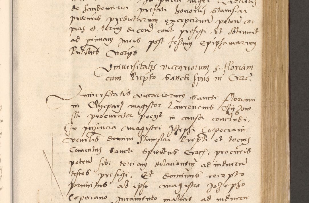 Zdjęcie nr 387 dla obiektu archiwalnego: Acta actorum, sententiarum diffinitivarum coram reverendo domino Petro Miscowski canonico et in spiritualibus vicario generali Cracoviensi ad annum Domini Mᵐᵘᵐ DXLVIᵗᵘᵐ, cuius indictio est quarta, pontificatus sanctissimi in Christo patris et domini nostri domini Pauli divina providencia pape tercii, a die tercia mensis Novembris, annus duodecimus (sic!) feliciter continuantur