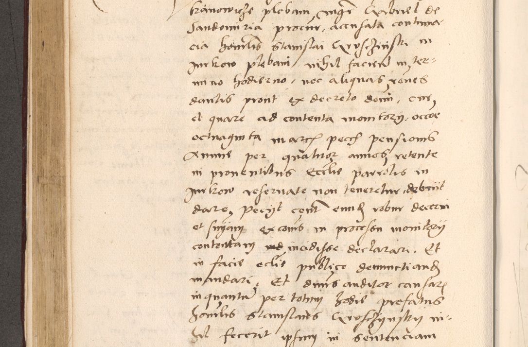 Zdjęcie nr 386 dla obiektu archiwalnego: Acta actorum, sententiarum diffinitivarum coram reverendo domino Petro Miscowski canonico et in spiritualibus vicario generali Cracoviensi ad annum Domini Mᵐᵘᵐ DXLVIᵗᵘᵐ, cuius indictio est quarta, pontificatus sanctissimi in Christo patris et domini nostri domini Pauli divina providencia pape tercii, a die tercia mensis Novembris, annus duodecimus (sic!) feliciter continuantur